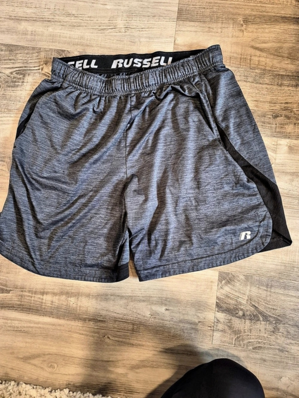 4 Pairs Russell FreshForce Athletic Shorts Black & Gray Size Medium And Reebok
